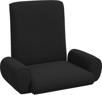 vidaXL Sill&oacute;n Ajustable Negro Terciopelo Granuloso Vidaxl