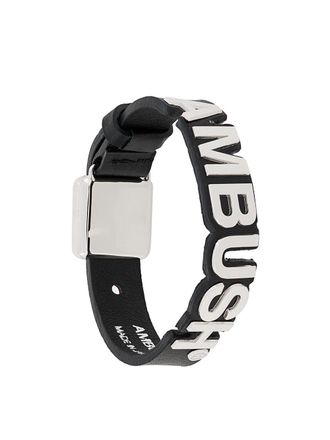 AMBUSH Bracciale con logo - Nero