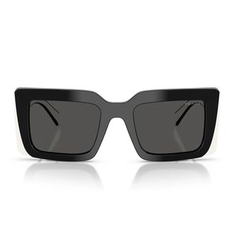 Prada Sunglasses Prd01 S 20 G08 Z Black White/Dark Grey Women