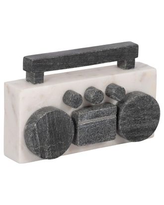 Sagebrook Home 8In Marble Boombox