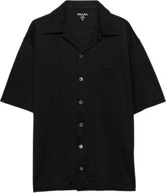 Prada Katoenen overhemd - Zwart