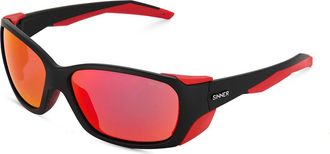 Sinner King Peak Asian Fit SISU-890-10-58 Mens Sunglasses Black Size Standard