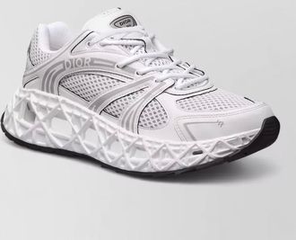 Dior sneakers mesh upper textured sole design