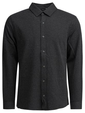 Vince Striped Shirt Shirts Grey-Uomo