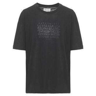 Maison Margiela T-Shirts, male, Black, Size: XL Cotton T-shirt