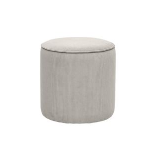 Miliboo Puf Redondo De Terciopelo Marr&oacute;n Topo D40 Cm Paul