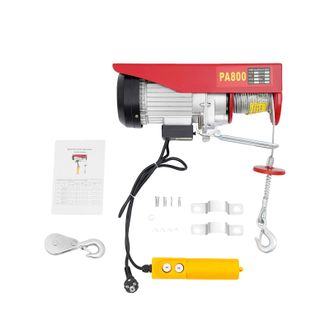 OEM Cabrestante El&eacute;ctrico, Capacidad De 800 Kg, Velocidad De Elevaci&oacute;n Eficiente, Color Rojo