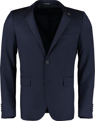 Tagliatore Mens Virgin Wool Two-piece Suit - Dark Blue - Size EU 50 (Mens)