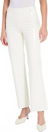 Lyss&eacute; Amara Straight Flare Pant In Snow White Wicker Texture