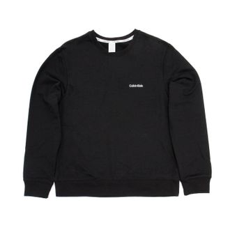 Calvin Klein Womens Modern Cotton Lounge Sweatshirt In Black