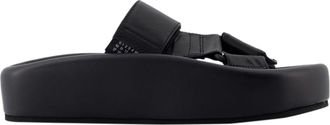 Maison Margiela Sandals - MM6 Maison Margiela - Leather - Black