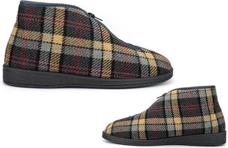 Generic Mens Bootie Slippers Size 6 Boys Slipper Size 6 Outdoor Sole Slippers Mens Zip Fastening Slipper Thermal Zip Fastening Outdoor Sizes 6-12 Grey 11 UK