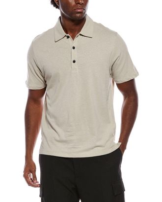 Rag & Bone Darien Linen-Blend Polo Shirt