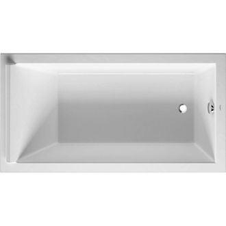 Duravit Ba&ntilde;era Duravit Starck Rectangular 1700x900 Mm, Con Una Inclinaci&oacute;n Dorsal, Con Un Reposacabezas, De Acr&iacute;lico Sanitario, Blanco