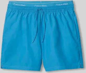 Calvin Klein Underwear Badeshorts mit Logo Bund in Jeansblau, Gr&ouml;&szlig;e XXL