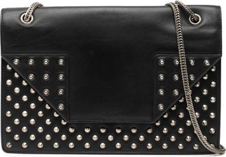 Saint Laurent Pre-owned Womens Medium Studded Leather Betty Shoulder Bag - Black - One Size