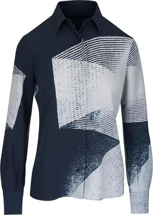 Akris Camicia con stampa - Blu