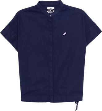 Sport b. Top con ricamo Dino - Blu