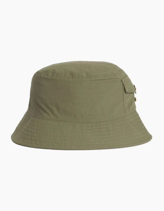 Barbour Mens Barbour Tracker Showerproof Bucket Hat OL39 Olive - Size: L