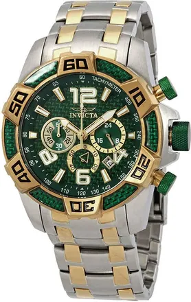 Invicta Pro Diver Chronograph Green Dial Mens Watch 25857