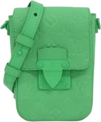 Louis Vuitton Pre-owned Cross Body Bags, female, Green, Size: ONE SIZE Pre-owned Vintage Monogram Shoulder Bag
