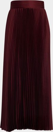 Elie Tahari The Ayla Pleated Viscose-Silk Midi Skirt