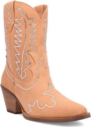 Dingo Tiny Pony Rhinestone Western Boot in Peach at Nordstrom, Size 8.5