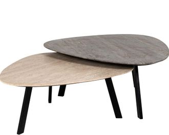 Richmond Interiors Marmor Design Couchtisch Set Spencer