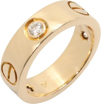 Cartier Gold Clear Yellow Gold (18K) Band Ring (Pre-Owned)