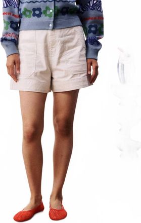 FRNCH Naia Stripe Short In Creme