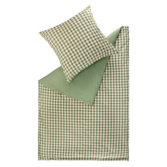 Sch&ouml;ner Wohnen Kollektion Sch&ouml;ner Wohnen Ropa De Cama De Percal Vichy - 1 Unidad 135x200 Cm, Verde