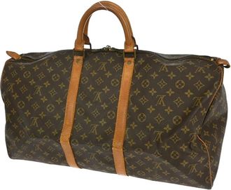 Louis Vuitton Pre-owned Weekend Bags, female, Brown, Size: ONE SIZE Pre-owned Keepall Travel Bag