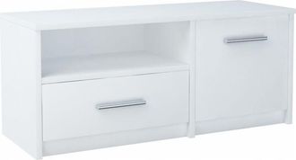 OEM Mueble Tv Bodo 1d1s Blanco Estante Cajonera