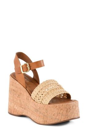 Seychelles Willow Platform Wedge Sandal in Natural at Nordstrom, Size 6.5
