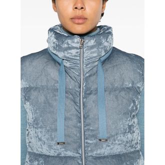 Herno Quilted Velvet Zip-up Gilet