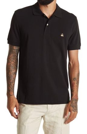 Brooks Brothers Slim Fit Stretch Cotton Piqu&eacute; Polo in Meteorite at Nordstrom, Size X-Large