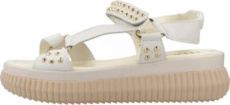 Mjus Plateau Sandalen - Dames - Sandalen - Wit - 39 EU - Schoenen