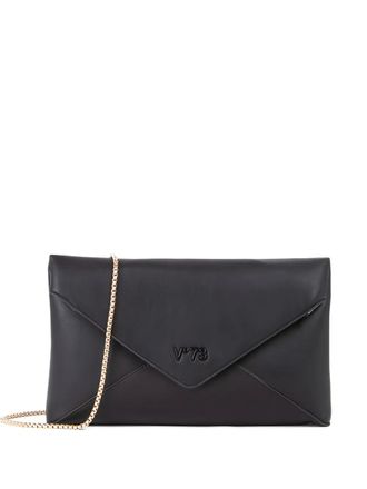 V° 73 envelope-flap clutch bag - women - Polyurethane/Polyester - One Size - Black