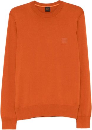 BOSS Maglione con applicazione - Grigio