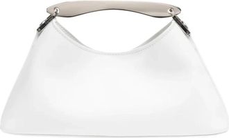 Elleme Mini Boomerang Tas - Dames - Handtassen - Wit - ONE Size - Su&egrave;de - Tassen