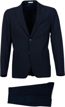 Breras Milano Breras, Kostuums, Heren, Blauw, L, Enkelrijige Kostuums