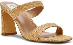 Dolce Vita Veniss Block Heel Slide Sandal in Raffia at Nordstrom Rack, Size 7.5