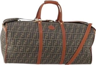 Fendi Pre-owned Boston Bag - Dames - Vintage Weekendtas - Bruin - ONE Size - Leer - Vintage
