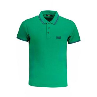 Cavalli Verde Cotton Men Mens Polo
