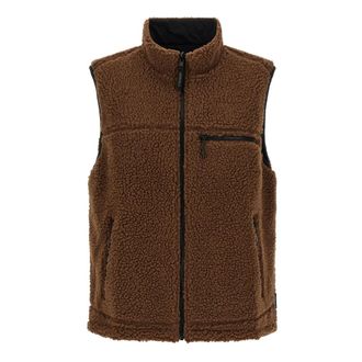 Gramicci Omkeerbaar Sherpa Vest - Heren - Jassen - Bruin - Maat: 2XL Zijde