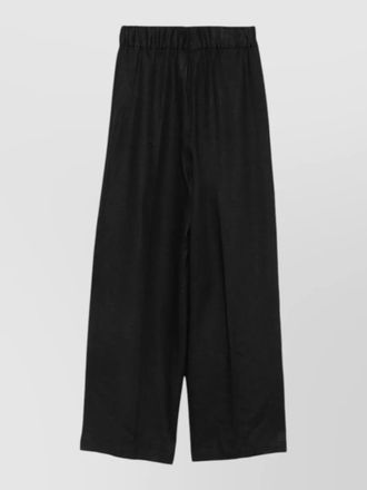 Semicouture jhonny linen wide leg tailored shorts