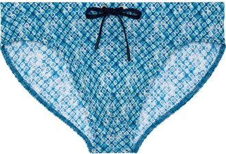 HOM Camaiore Swim Mini Briefs in Blue Print at Nordstrom, Size Xx-Large