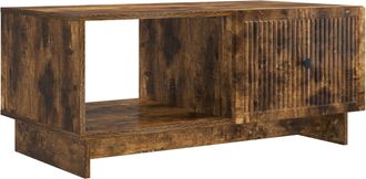 vidaXL Mesa De Caf&eacute; Roble Ahumado 90 X 50 X 40 Cm Madera De Ingenier&iacute;a Vidaxl