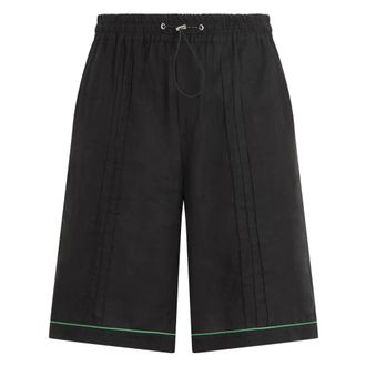 Philipp Plein Heren, Korte broeken, Zwart, Maat: 2XL Linnen
