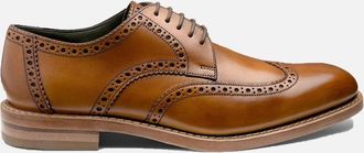 Loake Mens Loake RANKIN DERBY CALF BROGUE TAN - Brown - Size: 10